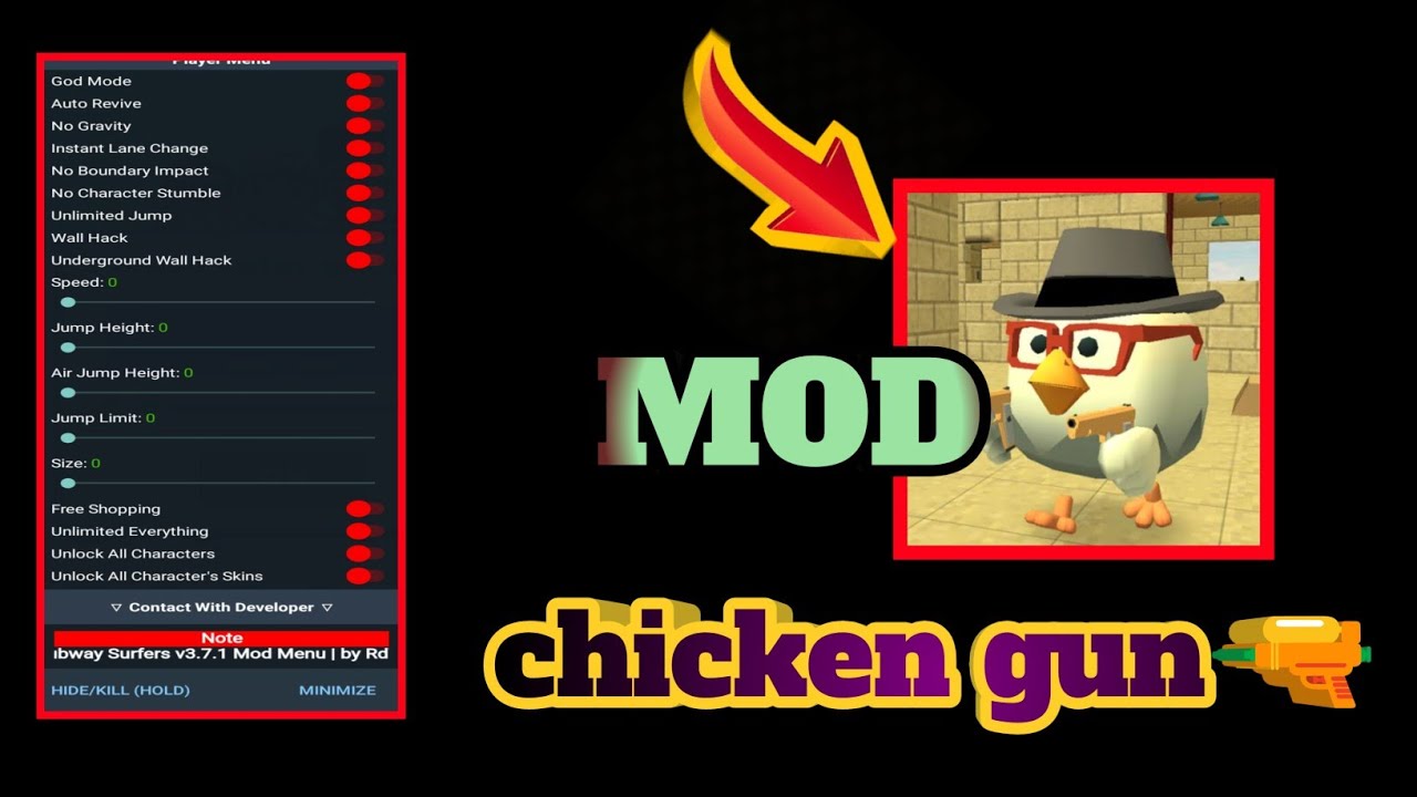 chicken gun menu mod 3.7.01 Apk