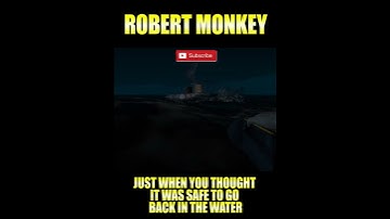 ALONE, in the DARK, in the OCEAN with a GREAT WHITE SHARK - Stranded Deep #shorts