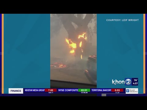 Lahaina resident explains evacuation prompted by raging fires on Maui