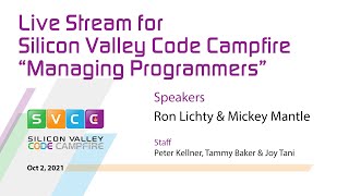 Silicon Valley Code Campfire Live Stream Managing Programmers