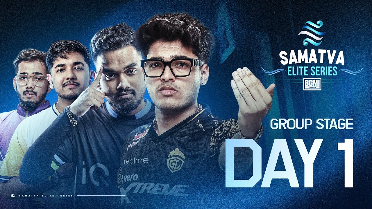 Samatva Elite Series Group Stage Day-1 | BGMI | iQOOSOUL, RNTX, Carnival, etc.