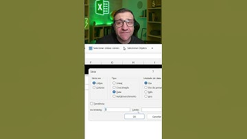 Preenchimento de datas em série no Excel  #byeverton #excel #microsoft #planilhas