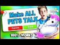 HACK To Make YOUR PETS TALK in Adopt Me!! 100% WORKING TIK TOK HACKS! Roblox Adopt Me PREZLEY