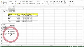 ECDL 27   Subtract Formula