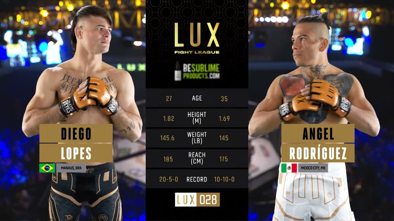 Diego Lopes vs Angel Rodriguez en Lux 028