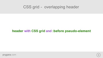 CSS grid - overlapping header