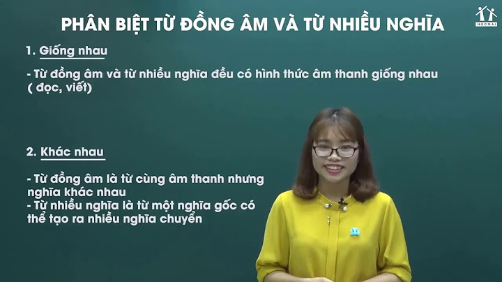 Hai từ đồng âm là gì cho ví dụ