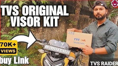 TVS ORIGINAL VISOR KIT FOR RAIDER|| Apache 160 4v full installation video .