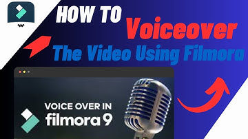 How To Make Voice Over Video In Filmora - IN 1 MINUTE
