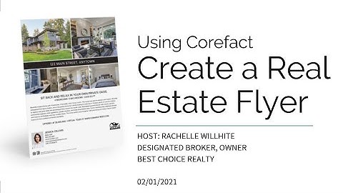 Corefact | Creating a Real Estate Flyer