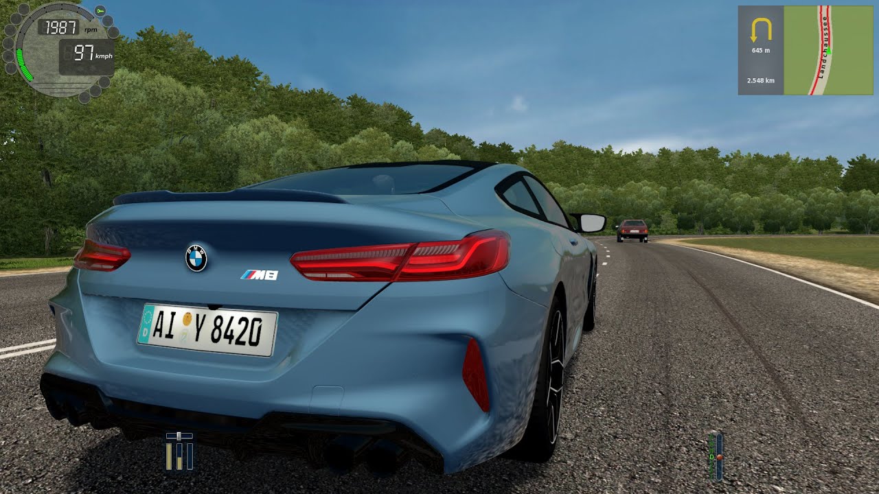 City Car Driving 1.5.9 BMW M8 Coupe Sound Mod TrackIR 4 Pro