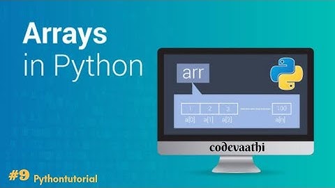 Python Array | Python Tutorial in Tamil #9