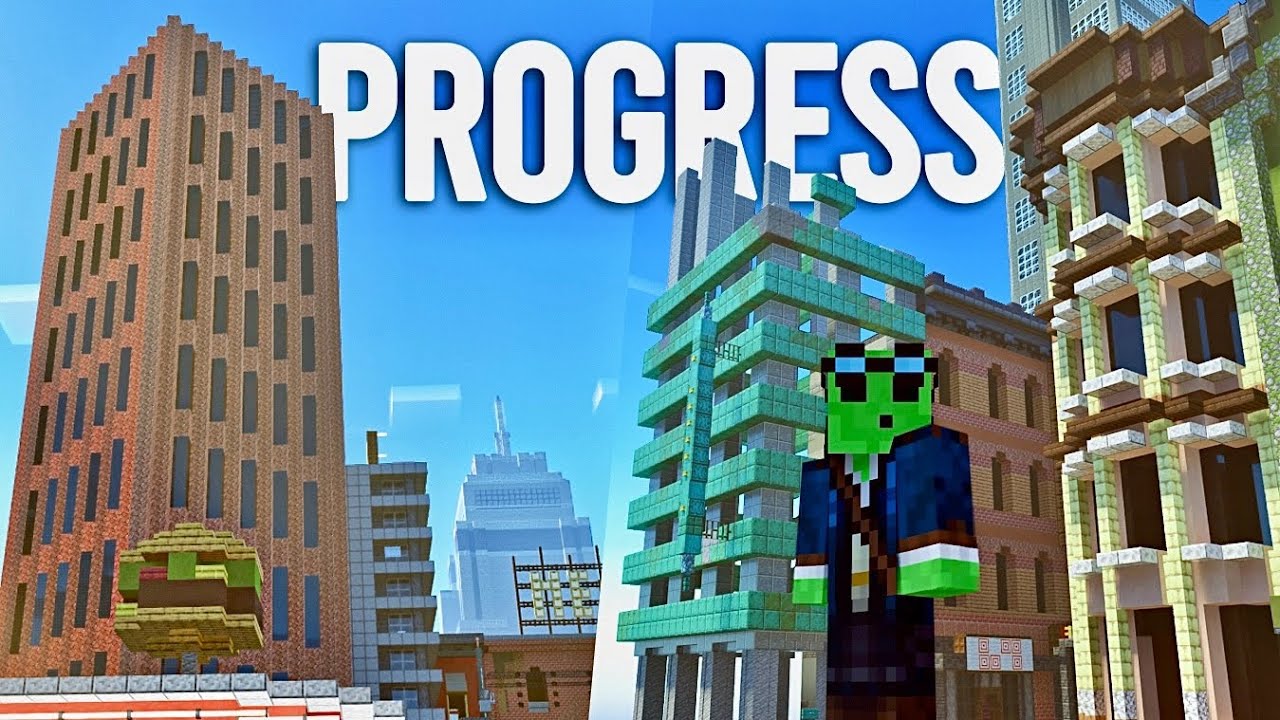 Building 5 NEW Buildings! - Let's Play Minecraft 619 - YouTube