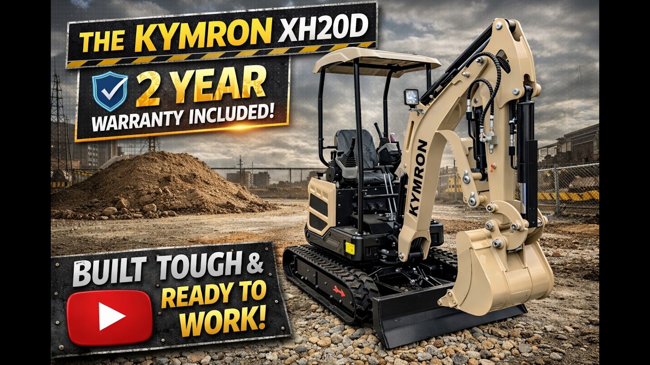 Самый популярный импортный мини-экскаватор на рынке — KYMRON XH20D.