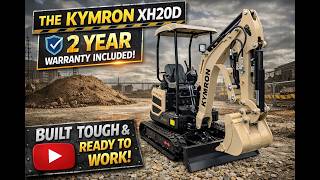The most popular import mini excavator on the market - KYMRON XH20D