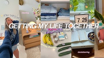 getting my life together & RESET VLOG💌 productive, deep cleaning, recharging