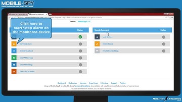 Mobile Spy LIVE CONTROL PANEL