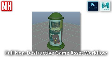 Building a 3D asset library Part 5 : Game assets ( Full Non-Destructive workflow )