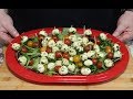 Marinated Mozzarella Balls!  (With Basil and Cherry Tomatoes)