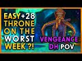 +28 Throne🔥Fortified Bolstering With HOLY PALA ⚔️ DH Tank PoV | Dragonflight M+ Season 3