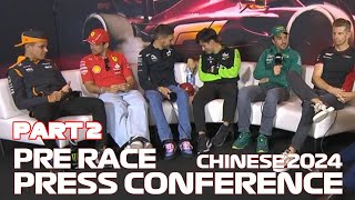 Pre Race Drivers Press Conference Chinese Grand Prix 2024 | PART 2