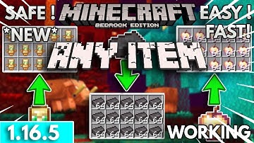 Safest & Fastest Any Item Duplication Glitch Minecraft Java 1.16.5! || 0% Chance Of Losing Items! ||