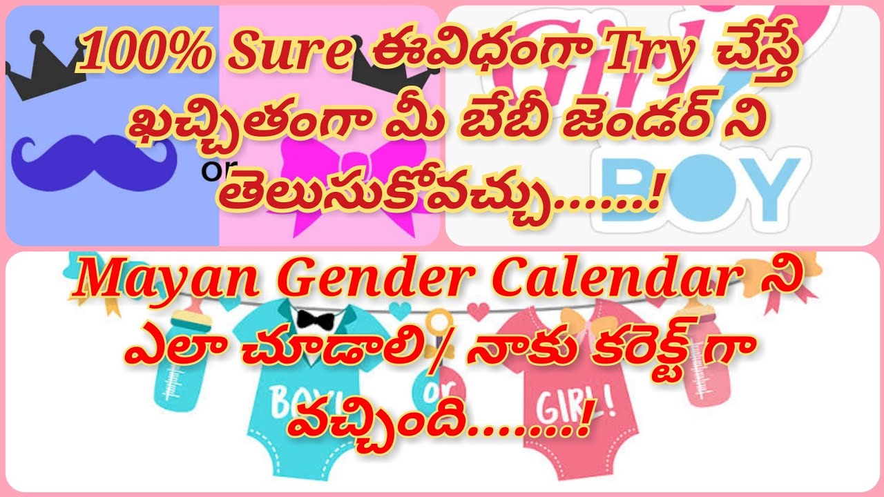 Mayan Gender Calendar Prediction Easy Way To Guess Your Baby Gender With Mayan Calendar Baby