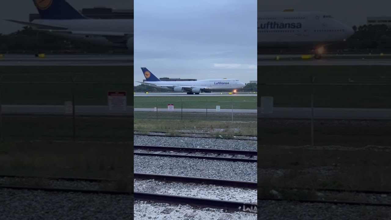 Lufthansa 747 Overcast Takeoff🇩🇪 