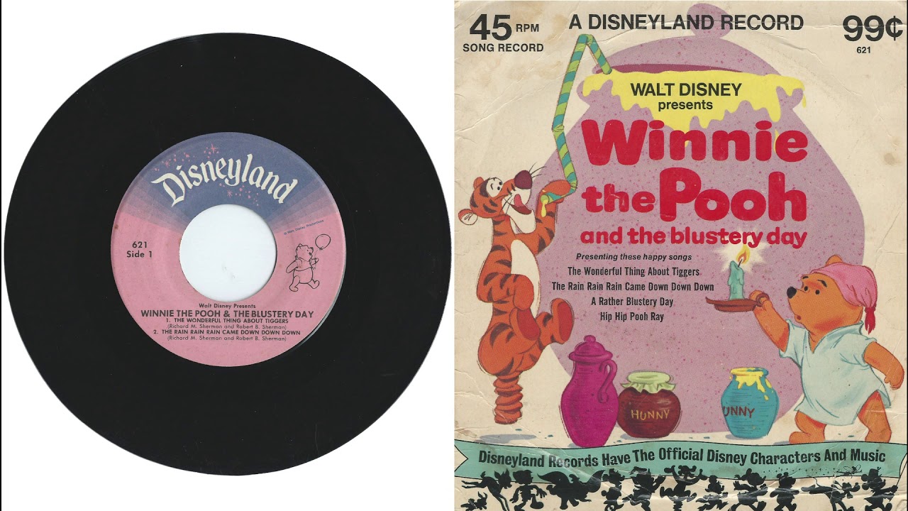 Disneyland Records 621 1975 WINNIE THE POOH AND THE BLUSTERY DAY