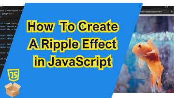 Creating A Water Ripple Effect in JavaScript