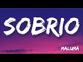 Sobrio - Maluma (Letra/Lyrics) | Calibre 50, Bad Bunny, Christian Daniel