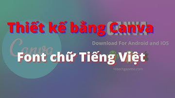 Thiết kế bằng Canva - Font chữ Tiếng Việt | Vinh Jack