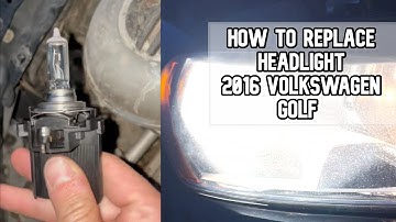 How to change the headlight on a 2016 Volkswagen Golf DIY video #volkswagen #vwgolf #vw