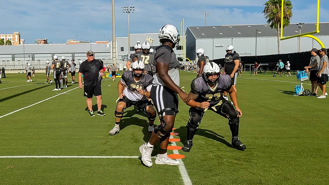 UCF Football Lunge Time with the Offensive Line ⚔🏈 YouTube