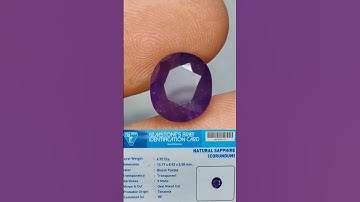 Thumbnail of S294 🆕️ Sapphire ungu.harga pas Rp 350 Rb W,A 0857 923938774.90 Cts  dim 10.17x8.92x5.58mm.Origin