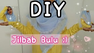 Diy Hijabseries Bulu Feather Hijab Jilbab Lama Jadi Baru