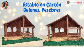 🔴Cómo Hacer un ESTABLO, NACIMIENTO Para PESEBRES, En Cartón, con Arte en Tus Manos screenshot 5