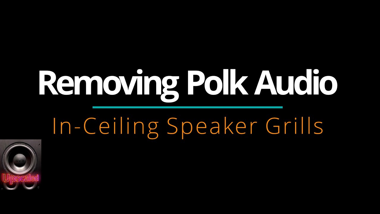 Removing In Ceiling Speaker Grills YouTube