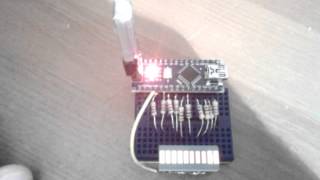 Arduino Nano driving a 10 LED Bargraph
