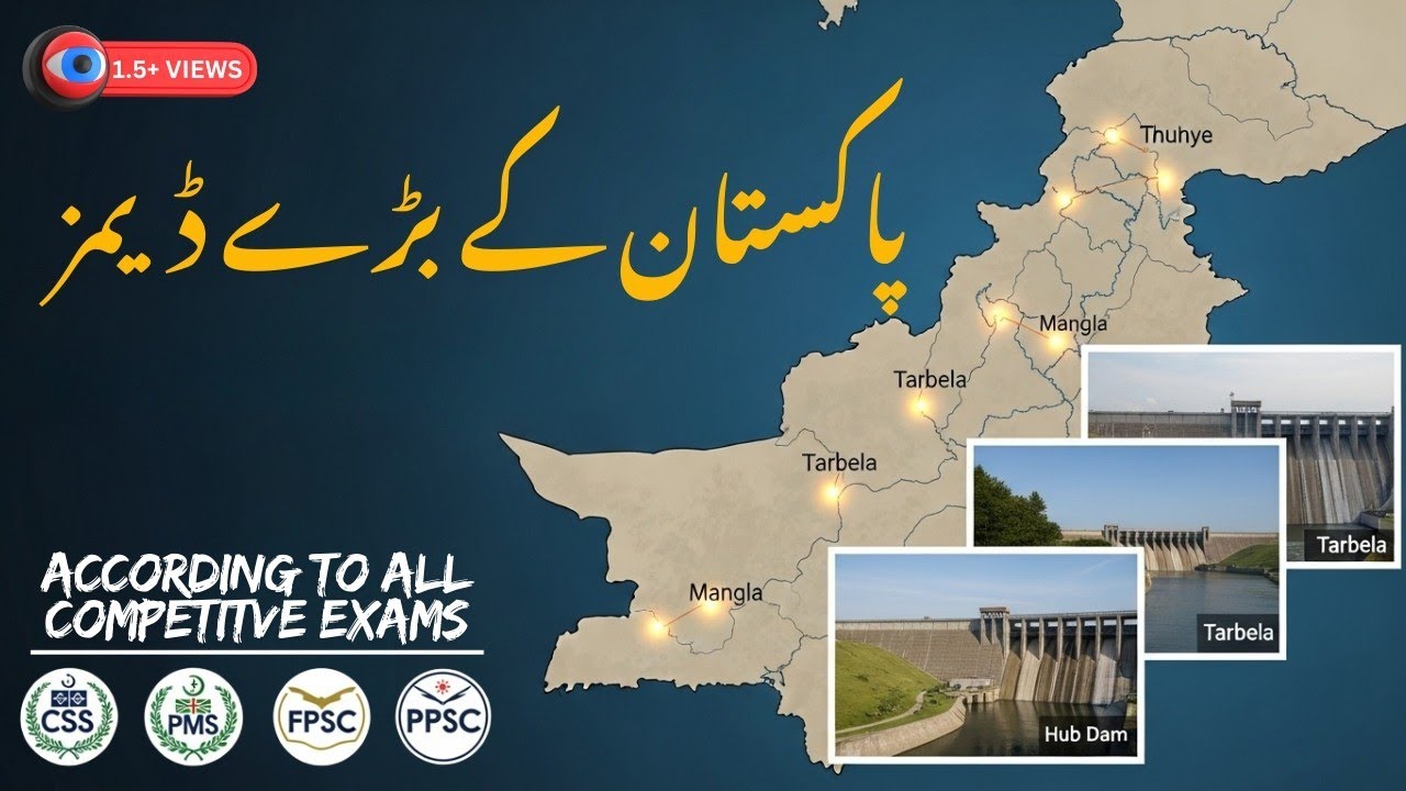 Top Famous Dams in Pakistan | Largest, Smallest & Oldest Dams Explained | PPSC, FPSC, CSS, UPSC 2025