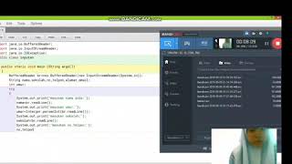 Tutorial membuat biodata dengan coding Bufferedreader