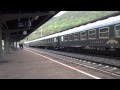 Langer Dampflok-Sonderzug mit 01 118 und 01 1066 in Bad Münster am Stein