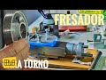 Dispositivo fresador de FRESA FRONTAL en TORNO universal #fresador #torno #hbm