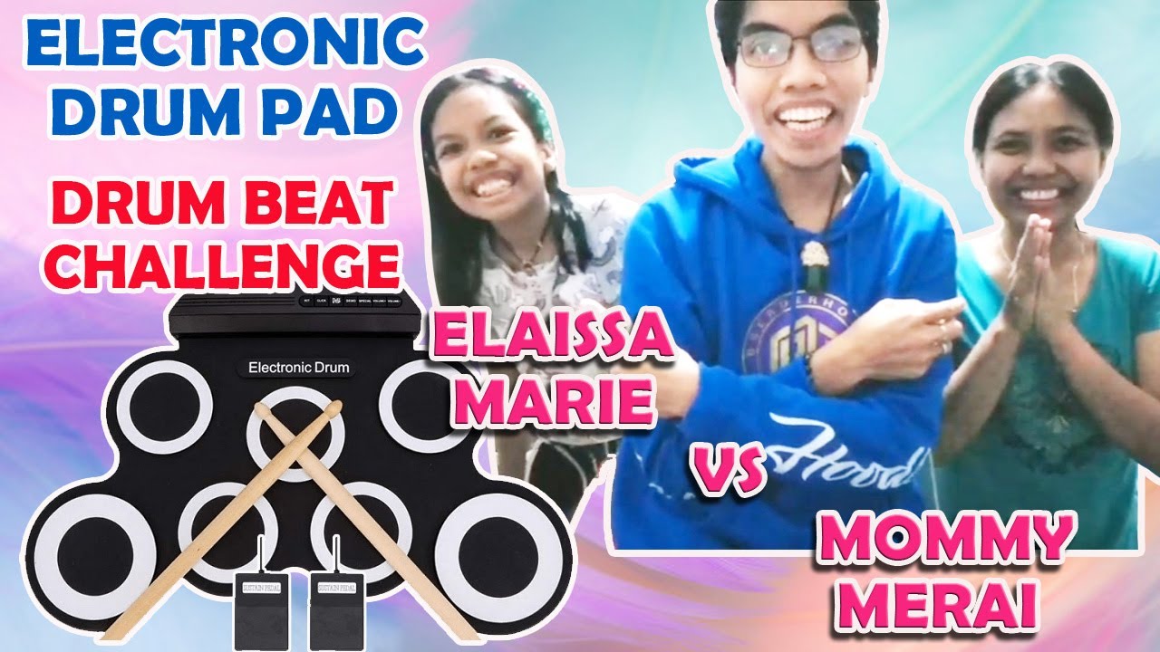 Electronic drum pad from shopee Drum pad Basic beat challenge