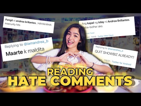 READING HATE COMMENTS!!!! || Andrea Brillantes