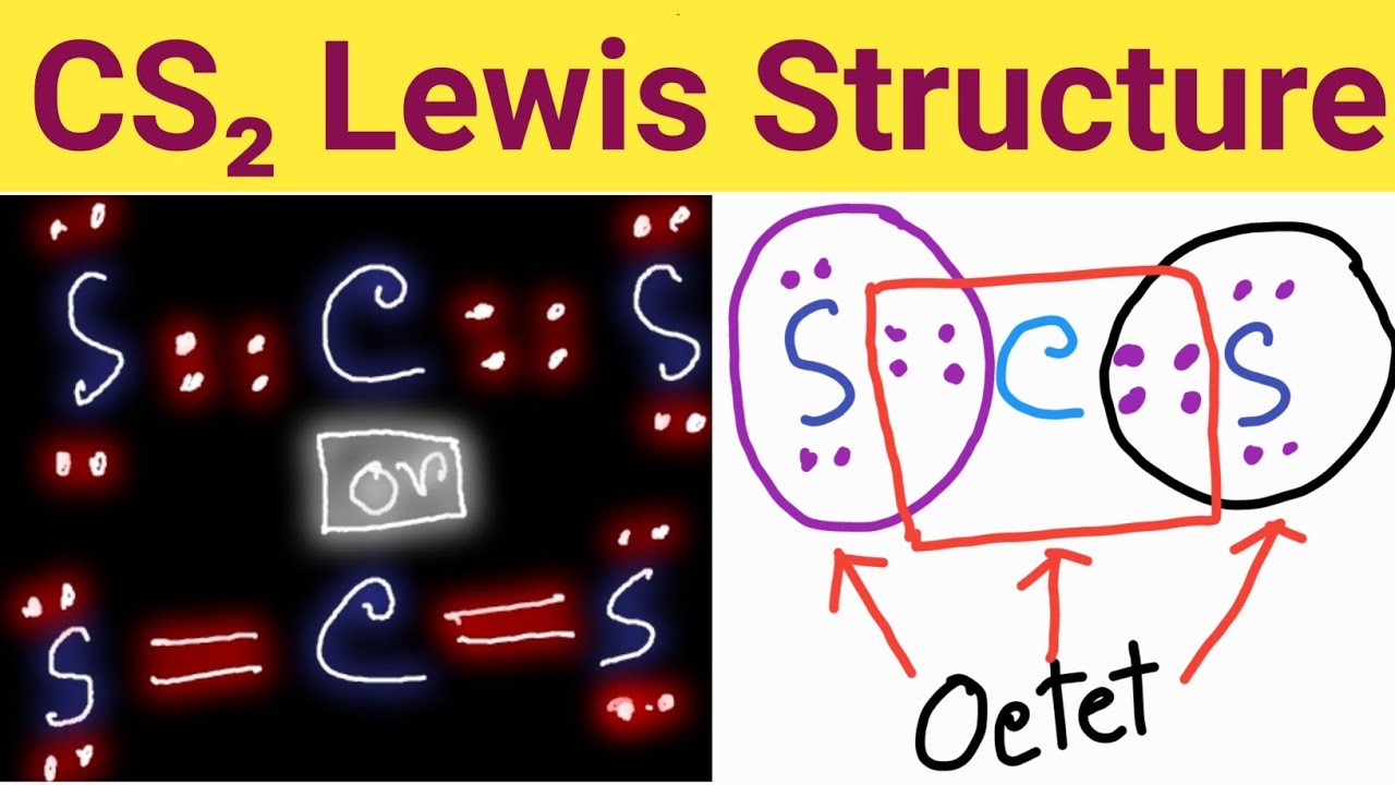 CS2 Lewis Structure|| Lewis Dot Structure for CS2 ||Carbon Disulfide ...