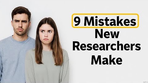 9 Common Mistakes New Researchers Make (and How to Avoid Them) | ESC_Research ROOM