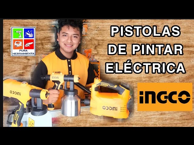 INGCO Panamá - Para uso industrial ✔️ Nuestra pistola de pintar eléctrica  te permite pintar con menos esfuerzo y menos gasto de pintura en  comparación al uso de brocha o rodillo. Puedes