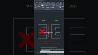 NOOB vs PRO Letter E in AutoCAD 😯 #autocad #challenge #tutorial #autocadtutoria#dimensionl