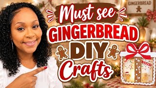 CHRISTMAS GINGERBREAD DIY Crafts #diy #craft #dollartree #hobbylobby #wood